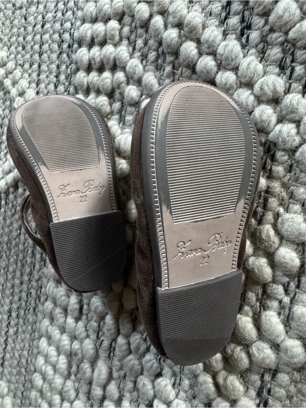 ZARA Children's Brown Suede Mary Jane Shoes